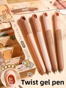 MONLEYTA | Monleyta Twist Pen Quick Dry Rotating Core High Aesthetic Value Question Brushing Signature Pen Smooth Black Water Pen
