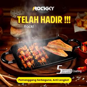 BOLDE ROCKKY MULTI GRILL PAN PANGGANGAN 38 CM LONG GRILL PAN ANTI LENGKET