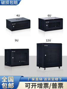 Thickened Stainless Steel Wall-Mounted Network Cabinet Home Use Switch Cabinet NAS Door Model Standard Data Center Equipment Enclosure