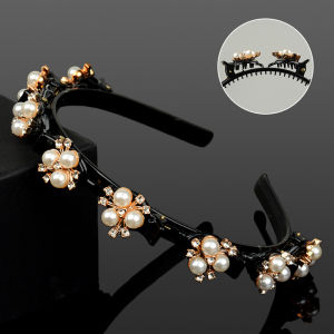 2025 ใหม่ที่คาดผมหน้าม้าแบบหนีบผมสำหรับผู้หญิงเครื่องประดับผมสไตล์เกาหลีอันใหม่ที่ดูดซับความชื้น