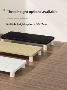 Low Profile Computer Riser Notebook Desktop Screen Elevation Stand Display Monitor Heightening Bracket 3cm 5cm Modern Simple Style Home Office Desk Organizer