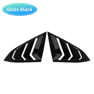 For Honda Civic 10th Gen 2016-2021 Sedan Rear Side Window Louvers Air Vent Scoop Shades Cover Trim Blinds Carbon Fiber Style