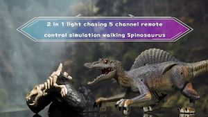 2.4G Remote Control Velociraptor Electric Sound And Light Mechanical Dinosaur Model Toy Boy And Girl Gift 遥控迅猛龙玩具