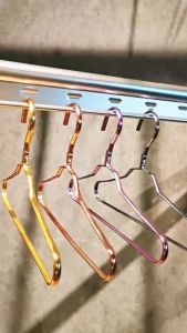 Gantungan Baju Anak dan Pakaian Dalam Wanita Hanger Aluminium Premium Anti Karat Warna Elegan