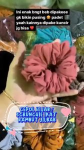 CEPOL HIJAB / SCRUNCHIE IKAT RAMBUT JILBAB WARNA WARNI