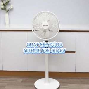Quạt đứng điện tử có điều khiễn từ xa hẹn giờ Mitomo FCE-60AEV công suất 60W động cơ dây đồng - Bảo hành 2 năm