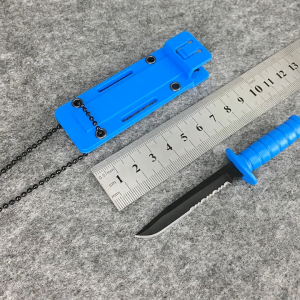 สร้อยมีดพกพาแบบมีสายคล้องคอ มีดพกพากลางแจ้งขนาดเล็ก มีดเกียร์ ใบมีดคมกรีบ แข็งแรงทนทาน G3413