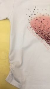 TSHIRT ANAK PEREMPUAN KAOS  LENGAN PENDEK MOTIF LOVE BEAR BAJU 1-9 TAHUN