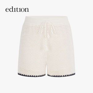 edition | Collaborative Summer New Design Lace Hem Knitted Shorts