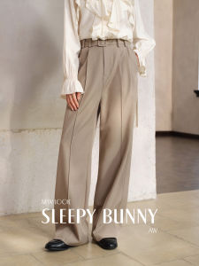 High Waist Pleated Wide-legged Trousers
