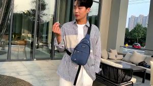 [HCM] Túi bao tử nam nữ đeo hông đeo chéo nhiều ngăn riêng biệt vải Canvat chống nước nhẹ bền đẹp-Hesede