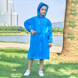 Kids Portable EVA Rain Poncho for Travel and Outdoor Activities Raincoat YY6090