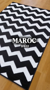 MAROC Karpet Lantai 100x150 BW12 Monokrom