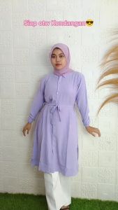 Atasan Kemeja Wanita Tunik Shakila: Desain Nyaman & Modern