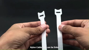 FMP 30/50pcs Reusable Nylon Self-adhesive Cable Zip Tie Black/White