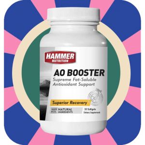 Hammer Nutrition AO Booster Antioxidant Supplement for Exercise Recovery Helps reduce exercise-related aches and muscle soreness Supports post-workout recovery Provides antioxidant support for immune eye and skin health