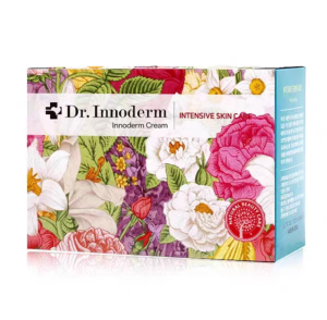 Innoderm Floral Regeneration Cream Moisturizing Repair Lightweight Quick Absorbing Suitable for Tattooed Sensitive Skin 100*0.8g