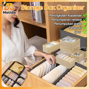 【Fast Shipping】6pcs/1set Storage box / Storage box underwear / penyimpanan underwear / storage box sekat/tempat penyimpanan celana dalam/box baju kotak penyimpanan