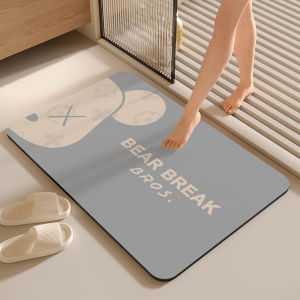 Thickened Anti-Slip Entrance Mat Home Entrance Doormat Bathroom Toilet Carpet Water Absorbent Modern Simple Style Floor Rug