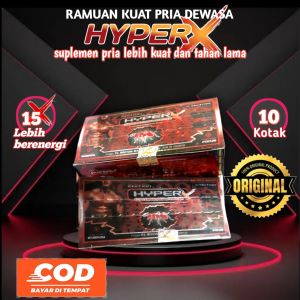 HyperX kapsul kuat pria herbal %ORIGINAL per Bok isi 10kotak harga harga grosir kapsul herbal Alami