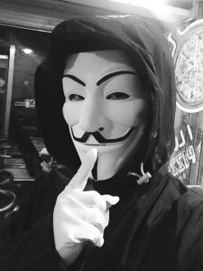 Halloween V for Vendetta Mask Robe Adult Set Terror Smile Full Face Clown Hacker Mask Funny Scary Costume Accessories for Party