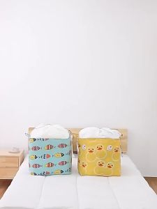【Large Storage Box】180L/140L/105L Portable Clothes Storage Bag Large Laundry Basket Folding Storage Box Waterproof Storage Box Quilt Storage Bag Household Storage Bag Draw Rope Bunched Mouth