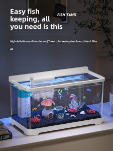 KUOTING | Hệ Thống Oxy Hóa Lọc Nước Lưu Thông Trang Trí Sinh Thái Mini Để Bàn