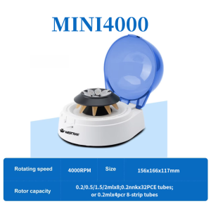 WESTTUNE 4000/7000 RPM Microcentrifuge Lab Benchtop Centrifuge Mini Centrifuge Machine with Low Noise  For 0.2/1.5/2ml Centrifug