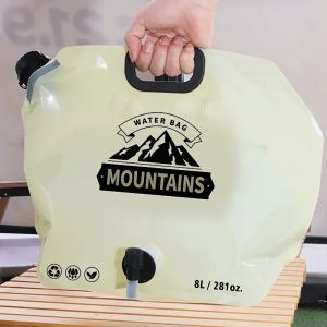 Camping Water Container Collapsible Water Jug with Spout - Reusable Plastic Flasks Foldable Empty Gallon Jug for Outdoor Hiking