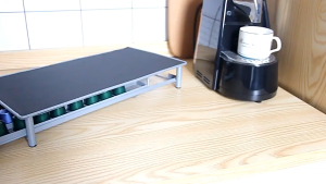 Coffee Capsule Drawer ลิ้นชักเก็บแคปซูลกาแฟ ใช้วางเครื่องชงกาแฟได้ โครงสร้างแข็งแรงทนทาน รับน้ำหนักได้ดี ลิ้นชักเลื่อนเข้า-ออกได้ลื่นไหล หยิบใช้งานสะดวก