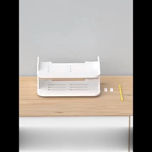 TV set-top box placement rack wall mounted two-layer bracket router storage wifi/DVD wall storage rack