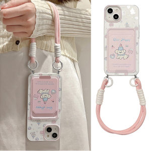 Silicone Phone Case for OPPO Reno11 Reno12 Reno10 Reno9 Reno8 Pro+ Female Version Full Cover with Hat Scarf Dog Card Bag