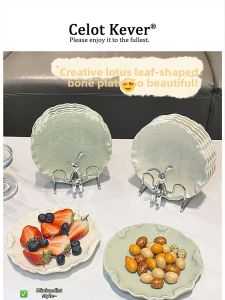 Household High-end Elegant Ceramic Plates