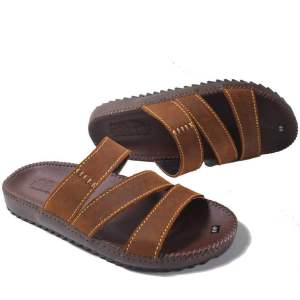 Dép Nam Quai Ngang Dép Da Bò Cao Cấp -V41