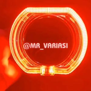 Lampu Shround BMW 2.5 inc angel aur crystal premium biled projector led owl eyes variasi