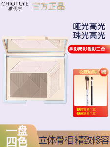 Chioture Quad Chrome Highlighting And Contouring Palette Matte And Shiny Illuminator under Eye Concealer for Beginners