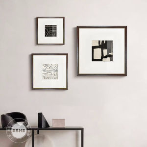 Modern Abstract Black White Artistic Wabi-Sabi Style Decorative Painting Retro Feel Wall Art Canvas Print Living Room Decor