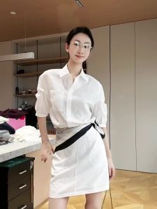 SUSHE | Elegant Two-piece Style Shirt Dress Summer