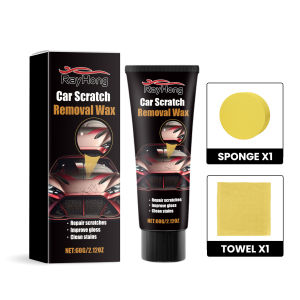 Rayhong Automotive Scratch Reconditioning Cleaning Repair Maintenance Brightening Care Paint Spray Repair Scratches Car Repairing Polish Cream Car Ceramic Coating 60ml Set Nano Car Scratch Repair Removal Cream