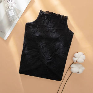 chaqi | Lace Transparent Lace Half-high Collar Hollow Blouse