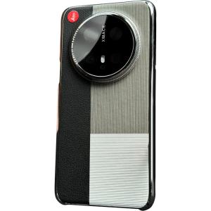 DAIMANG | เคสโทรศัพท์หนังชุบโลหะบางเฉียบสำหรับ Xiaomi 15 Ultra ป้องกันการตกหล่น ลายทาง หนัง PU ดีไซน์เก๋ไก๋สำหรับผู้ชาย