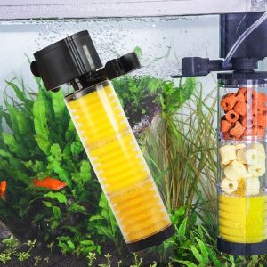 3 in 1 Silent Internal Aquarium Filter Submersible Pump Filter Aquarium Fish Turtle Tank Accessories Filtro Aquario