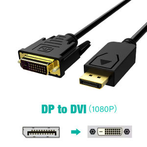 DP To HDMI DVI VGA Cable 1.8m 1080 4K HD Adapter Cable Computer Monitor Cable Converts Large Dp To Hdmi For PC Laptop Projector