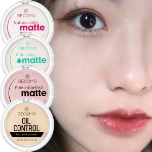 4 สีคอนซีลเลอร์แป้งกล้วย Lasting Oil Control แต่งหน้าน้ําผึ้งแป้งกันน้ํา Brightening Powder High GLOSS Powder Cream