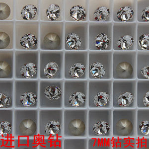 Flash Diamond Sharp Bottom Round Swallowtail DIY Nail Art Watch Earring Bracelet Luxury Jewelry Accessories Cubic Zirconia