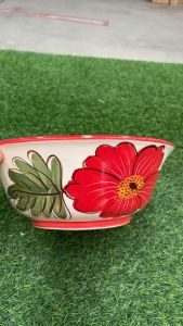 ชามตราไก่ ถ้วยเซรามิกตราไก่ 12นิ้ว เกรดB ถ้วยชามใหญ่ชามจัมโบ้ ทรงโบราณคุณภาพดี