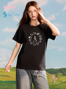 Gbiaior | Korean Sweet Cute Style Cartoon Printed Womens T-Shirt