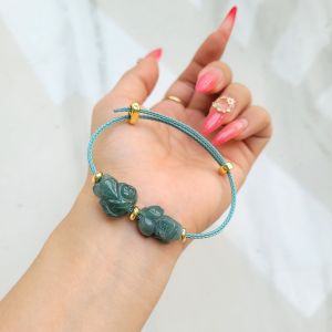 Vòng Cáp Tỳ Hưu Hồ Ly Lam Ngọkc - Phong Thủy TUDO