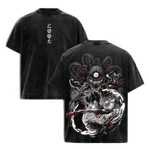 Bandai | Jujutsu Kaisen Okkotsu Yuta Manga T-shirt Men Women Clothing Vintage Washed  T shirt Summer Short Sleeve Cotton Tees