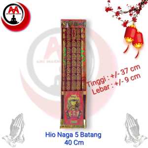 Dupa Hio Naga Sembahyang Imlek 5 Batang 40 Cm